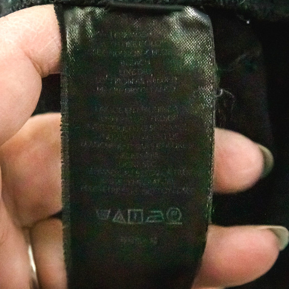 By Anthropologie Size 8 Black Ruffled High Rise Button Zip Denim Jean Shorts - Picture 6 of 8